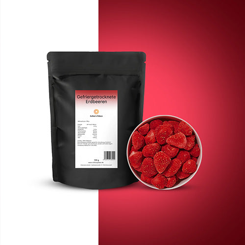 Gefriergetrocknete-Erdbeeren