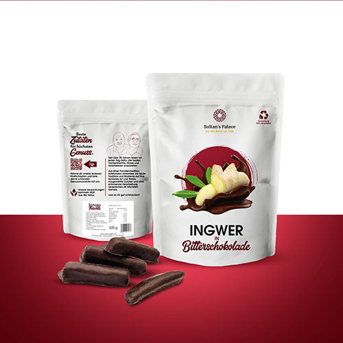 Ingwer-in-Bitterschokolade