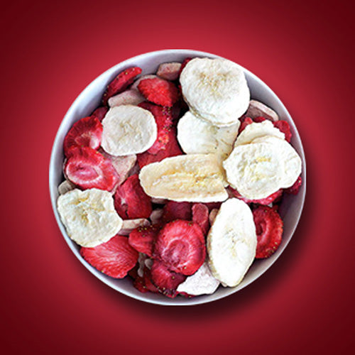Gefriergetrocknete-Erdbeeren-und-Bananen