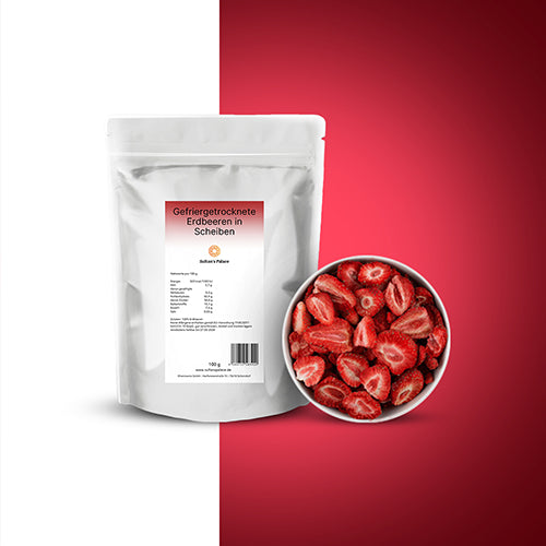 gefriergetrocknete-Erdbeeren