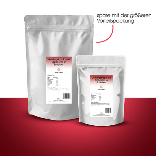 gefriergetrocknete-Erdbeeren