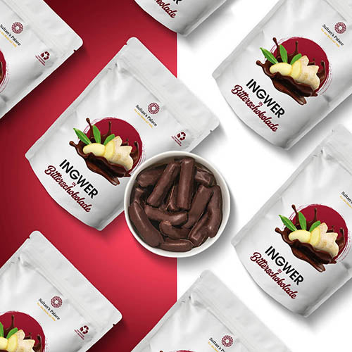 Ingwer-in-Bitterschokolade