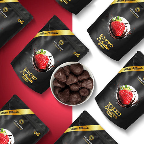 Patisserie-Schoko-Erdbeeren-Zartbitter